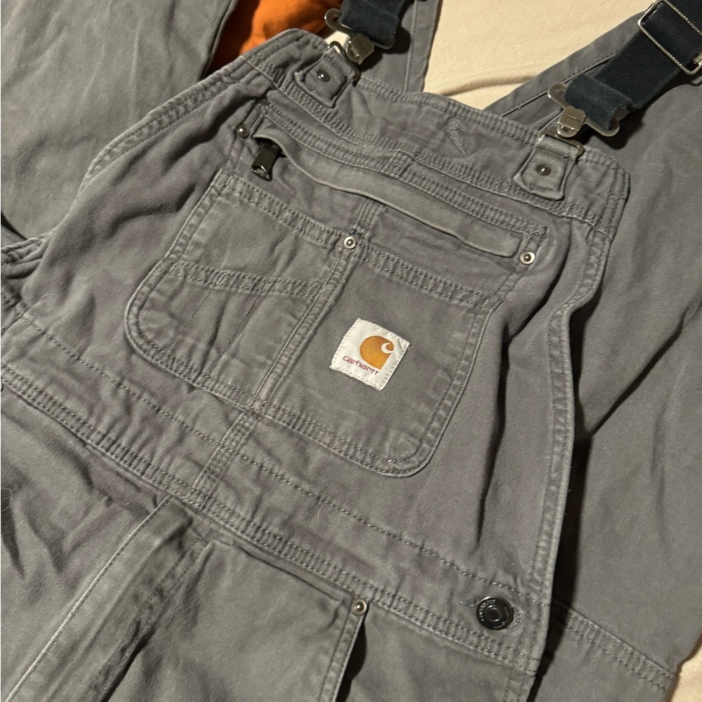 Grey carhartt overalls